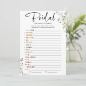 Vrijgezellenfeest Emoji Pictionary Game Kaart (Staand voorkant)