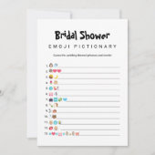 Vrijgezellenfeest Emoji Pictionary Game Kaart (Voorkant)