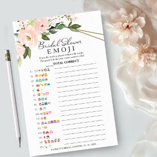 Vrijgezellenfeest Emoji Pictionary Pink Geometric Flyer