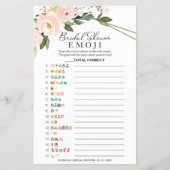 Vrijgezellenfeest Emoji Pictionary Pink Geometric Flyer (Voorkant)