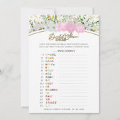 Vrijgezellenfeest Emoji Pictionary Wildflower kaar Kaart (Voorkant)