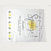 Vrijgezellenfeest-emons hoofdlettertoets wandkleed (Voorkant (horizontaal))