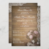  Vrijgezellenfeest en kant thee Kaart (Voorkant / Achterkant)