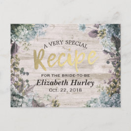 Vrijgezellenfeest Erecept botanische flora bijtend Uitnodiging Briefkaart