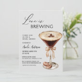 Vrijgezellenfeest Espresso Martini Love is Brewing Kaart (Staand voorkant)