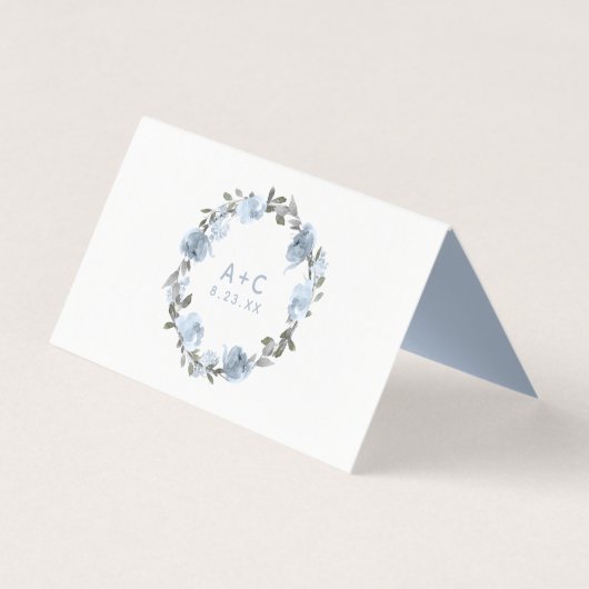 Vrijgezellenfeest Etiket Kaarten Dusty Blue (Achterkant)