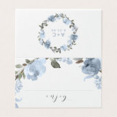 Vrijgezellenfeest Etiket Kaarten Dusty Blue (Buitenkant ongevouwen)