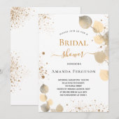 Vrijgezellenfeest eucalyptus glitter gouden herfst kaart (Voorkant / Achterkant)