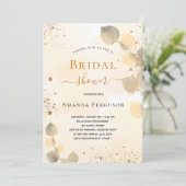 Vrijgezellenfeest eucalyptus glitter gouden herfst kaart (Staand voorkant)