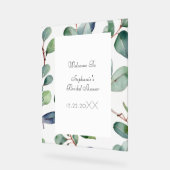 Vrijgezellenfeest Eucalyptus Green laat een coole  Acryl Bord (Hoek)