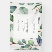 Vrijgezellenfeest Eucalyptus Green laat een coole  Spandoek (Verticaal)
