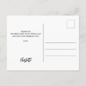 Vrijgezellenfeest eucalyptus greenery - dank je we briefkaart (Achterkant)