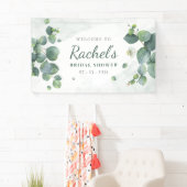 Vrijgezellenfeest Eucalyptus Greenery Elegant Flor Spandoek (Insitu)