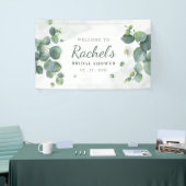 Vrijgezellenfeest Eucalyptus Greenery Elegant Flor Spandoek (Beurs)