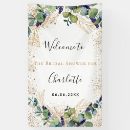Vrijgezellenfeest eucalyptus greenery elegant welk spandoek