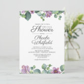 Vrijgezellenfeest Eucalyptus Greenery Floral Kaart (Staand voorkant)