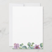 Vrijgezellenfeest Eucalyptus Greenery Floral Kaart (Achterkant)