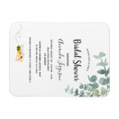 Vrijgezellenfeest eucalyptus greenery hommel magneet (Horizontaal)