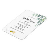 Vrijgezellenfeest eucalyptus greenery hommel magneet (Linkerzijde)