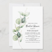 Vrijgezellenfeest Eucalyptus Greenery Script Kaart (Voorkant)