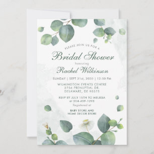 Vrijgezellenfeest Eucalyptus Greenery Script Kaart