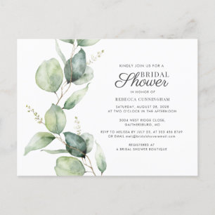 Vrijgezellenfeest Eucalyptus Greenery Script Uitnodiging Briefkaart