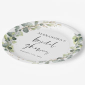 Vrijgezellenfeest Eucalyptus Greenery Succulent Papieren Bordje (Gekanteld)