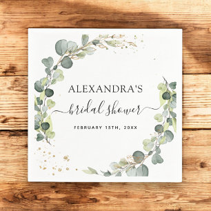 Vrijgezellenfeest Eucalyptus Greenery Succulent Servet