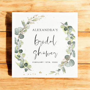 Vrijgezellenfeest Eucalyptus Greenery Succulent Servet
