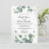 Vrijgezellenfeest Eucalyptus groen Kaart (Staand voorkant)