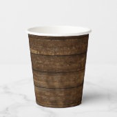 Vrijgezellenfeest Eucalyptus groen rustiek hout Papieren Bekers (Achterkant)