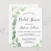 Vrijgezellenfeest Eucalyptus Invitation Briefkaart (Voorkant / Achterkant)