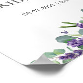 Vrijgezellenfeest Eucalyptus Lavender Flowers Poster (Hoek)