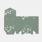 Vrijgezellenfeest Eucalyptus Script minimalistisch Bedankdoosjes (Uitgevouwen)