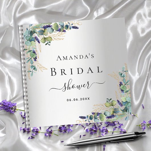 Vrijgezellenfeest eucalyptus Silver Notitieboek