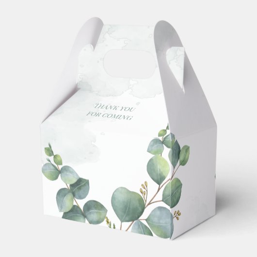 Vrijgezellenfeest Eucalyptus Succulent Botanisch Bedankdoosjes (Achterkant)