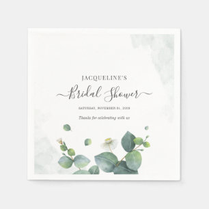 Vrijgezellenfeest Eucalyptus Succulent Greenery Servet