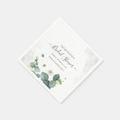 Vrijgezellenfeest Eucalyptus Succulent Greenery Servet (Hoek)