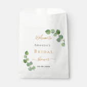 Vrijgezellenfeest eucalyptus welkom bedankzakje (Voorkant)
