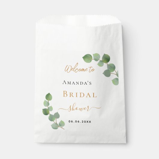Vrijgezellenfeest eucalyptus welkom bedankzakje (Voorkant)