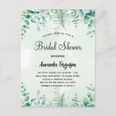 Vrijgezellenfeest eucalyptusbos uitnodiging briefkaart (Voorkant)