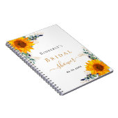Vrijgezellenfeest eucalyptuszonnebloem notitieboek (Rechterzijde)