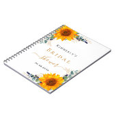 Vrijgezellenfeest eucalyptuszonnebloem notitieboek (Linkerzijde)