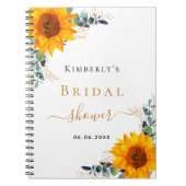 Vrijgezellenfeest eucalyptuszonnebloem notitieboek (Voorkant)