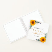 Vrijgezellenfeest eucalyptuszonnebloemen notitieboek (Binnen)