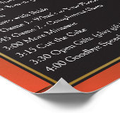 Vrijgezellenfeest Evenementen ✨ Sinaasappel Gold F Poster (Hoek)