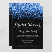 vrijgezellenfeest Falling Stars "Sapphire Blue" Kaart (Voorkant / Achterkant)