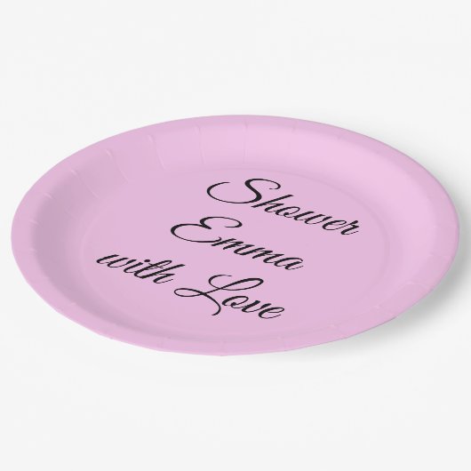 Vrijgezellenfeest fancy brieven papieren bordje (Gekanteld)