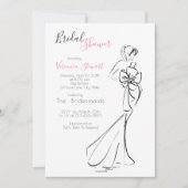 Vrijgezellenfeest Fashionillustratie Kaart (Voorkant)