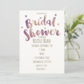 Vrijgezellenfeest Faux Gold Bronze Kaart (Staand voorkant)